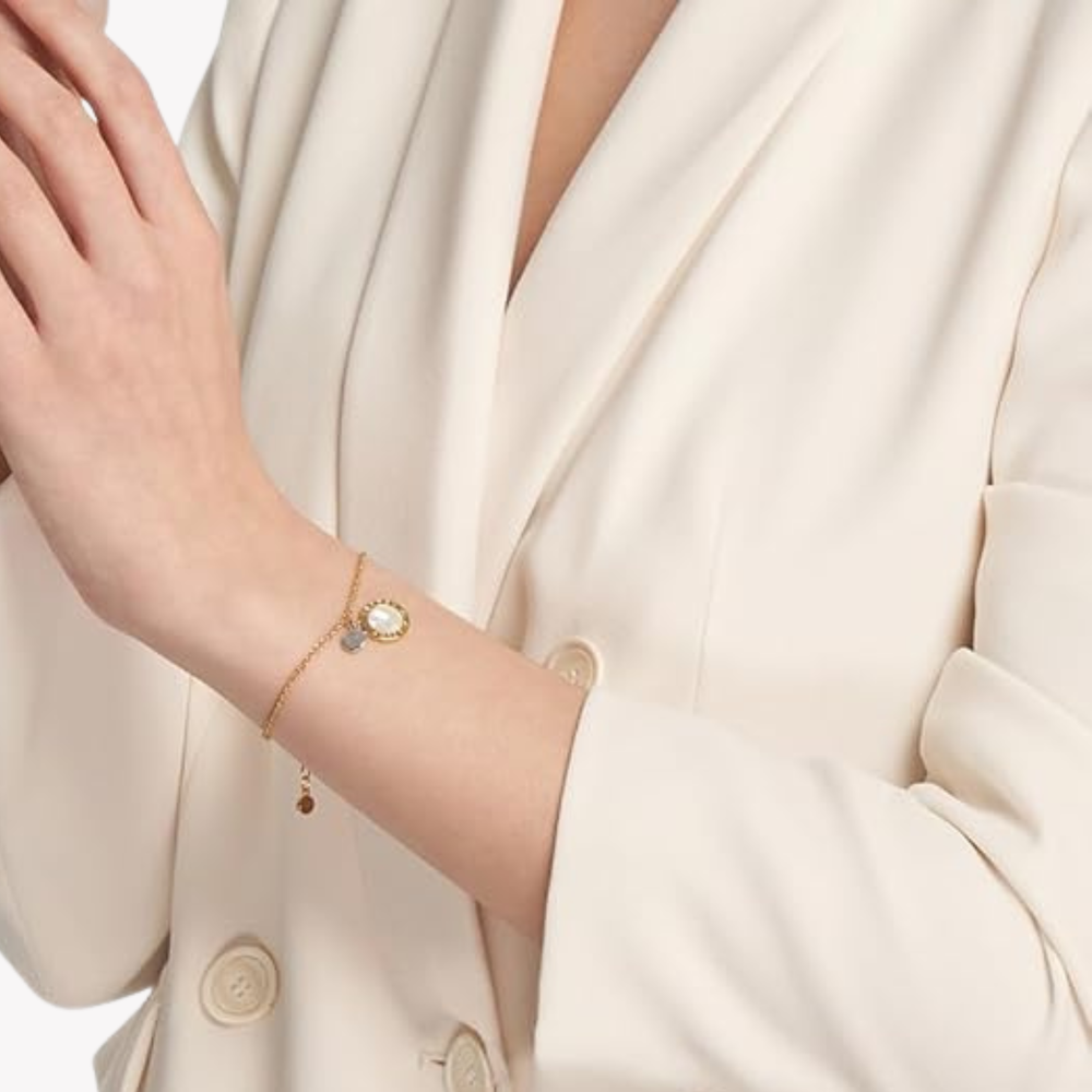 Emporio Armani Women's  Rose Gold Bracelet, Eagle Logo Plate | EGS2568221