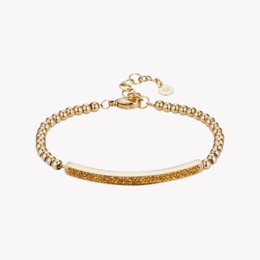 Zink Women's Gold Stainless Steel Bracelet | Zfbr011g