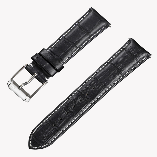 Zink Women's Leather Watch Band - Black | Zlb006bs by i-watch
