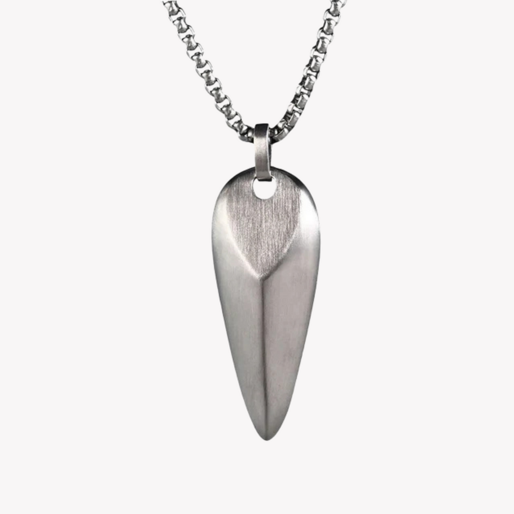 Zink Men's Necklace - Silver Stainless Steel | Zjpd012s