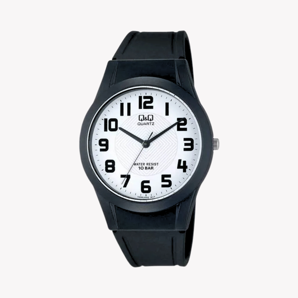 Q&Q Watch by Citizen VQ50J002Y Men Analog Watch with Black Rubber Strap