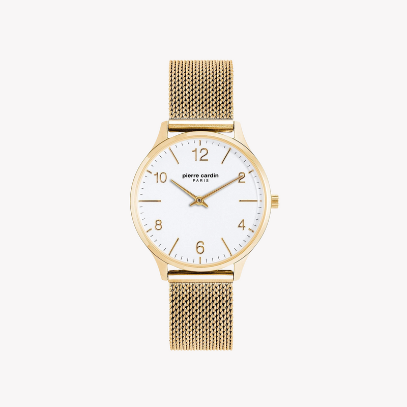 Pierre Cardin Women's Gold Watch, White Dial | Pc902722f118 by i-watch