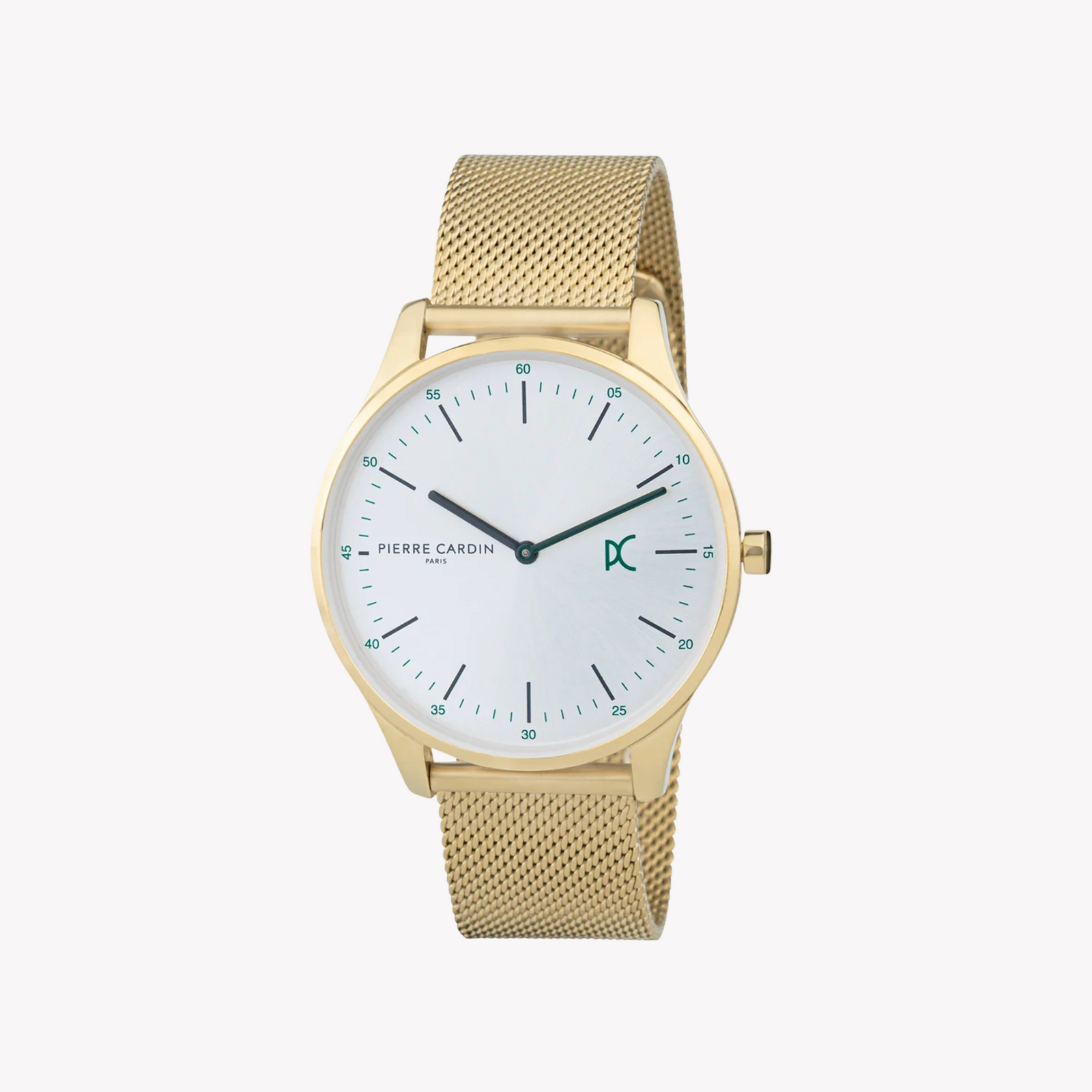 Pierre Cardin Men's Gold Stainless Steel Watch, Silver Dial | Cba.4012