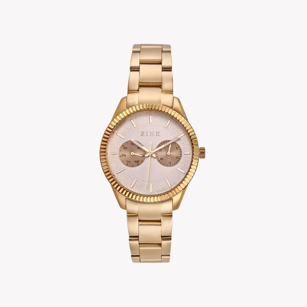 Zink Women's Gold Stainless Steel Quartz Watch | Zk128l2ss-59