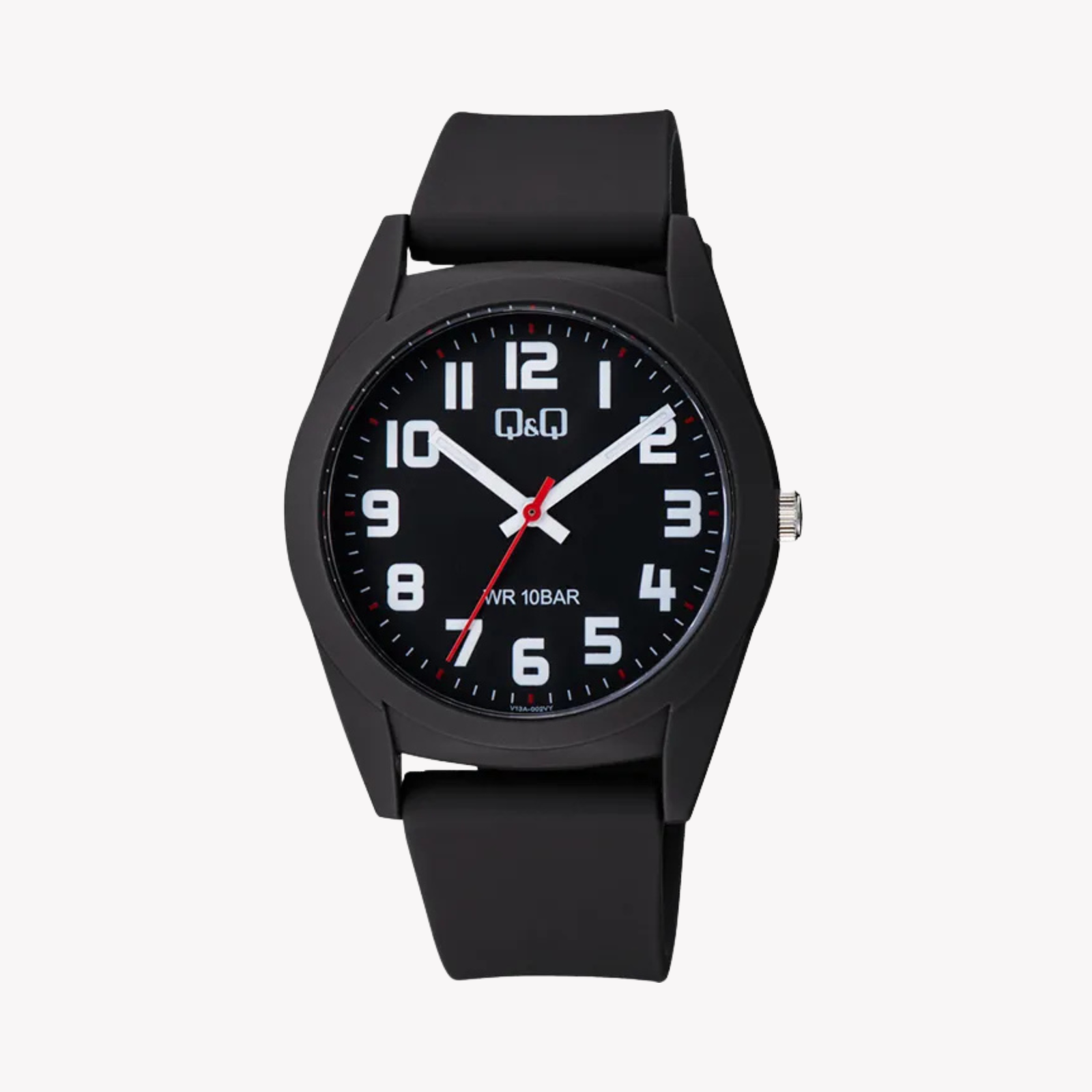 Q&Q Men's Black Men's Watch, Black Dial | V13A-002VY
