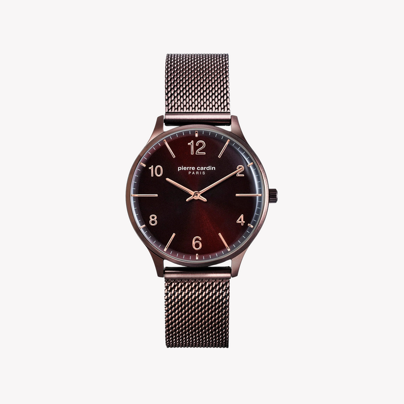 Pierre Cardin Women's Copper Watch, Stainless Steel Band | Pc902722f115 by i-watch
