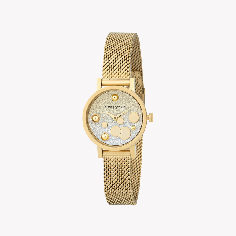 Pierre Cardin Women's Gold Stainless Steel Watch, Silver & Gold Dial | Ccm.0510 by i-watch