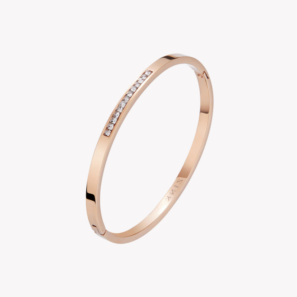 Zink Women's Rose Gold Stainless Steel Bracelet | Zfbr002rgs
