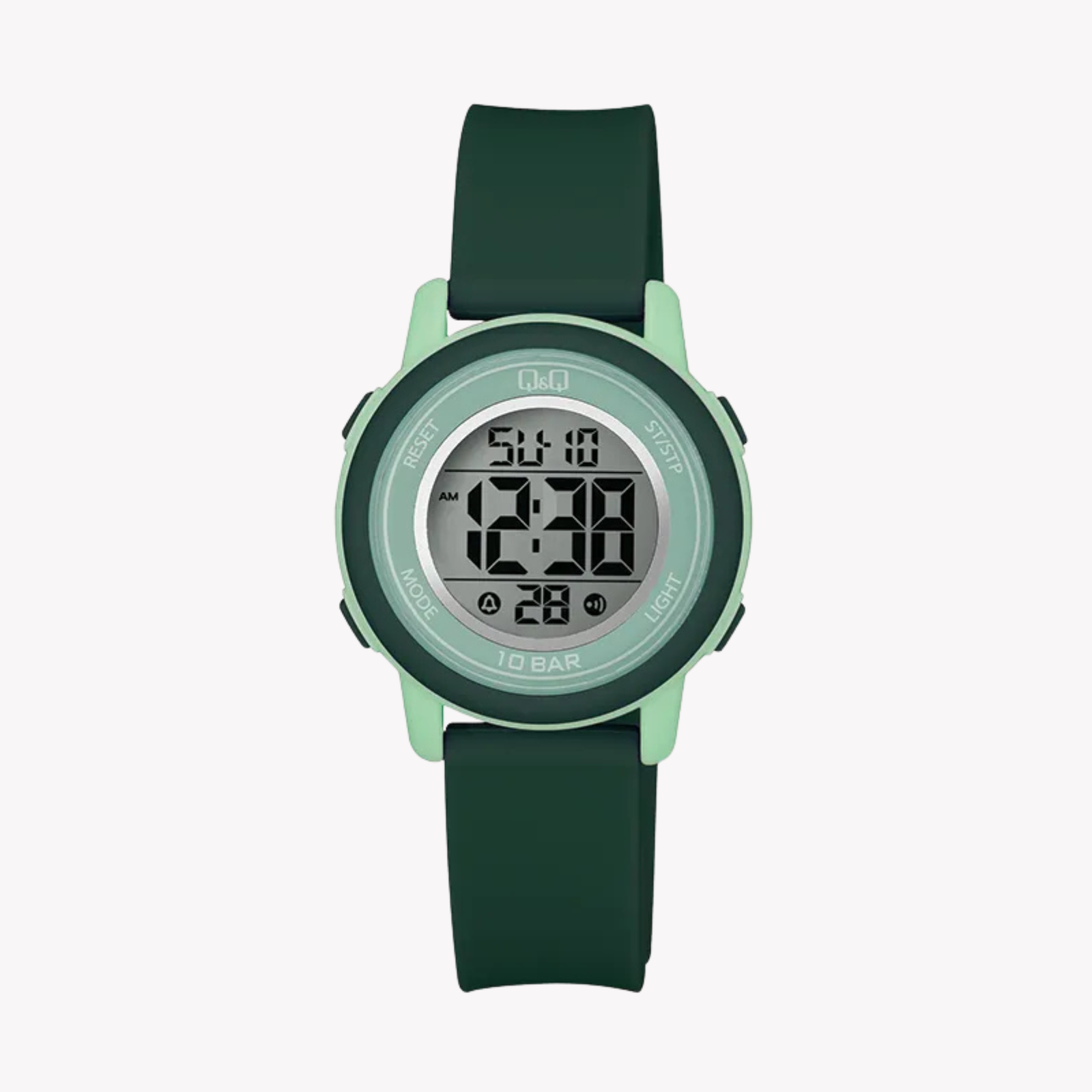 Q&Q Unisex Green Unisex Watch, Digital LCD Dial | M208J003Y