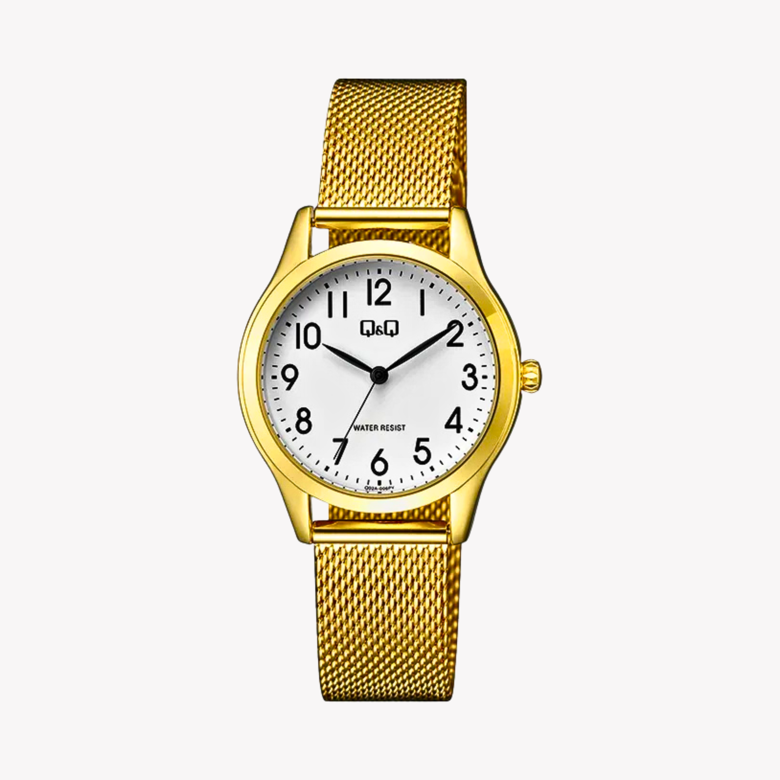 Q&Q Women's Gold Women's Watch, White Dial | Q02A-006PY