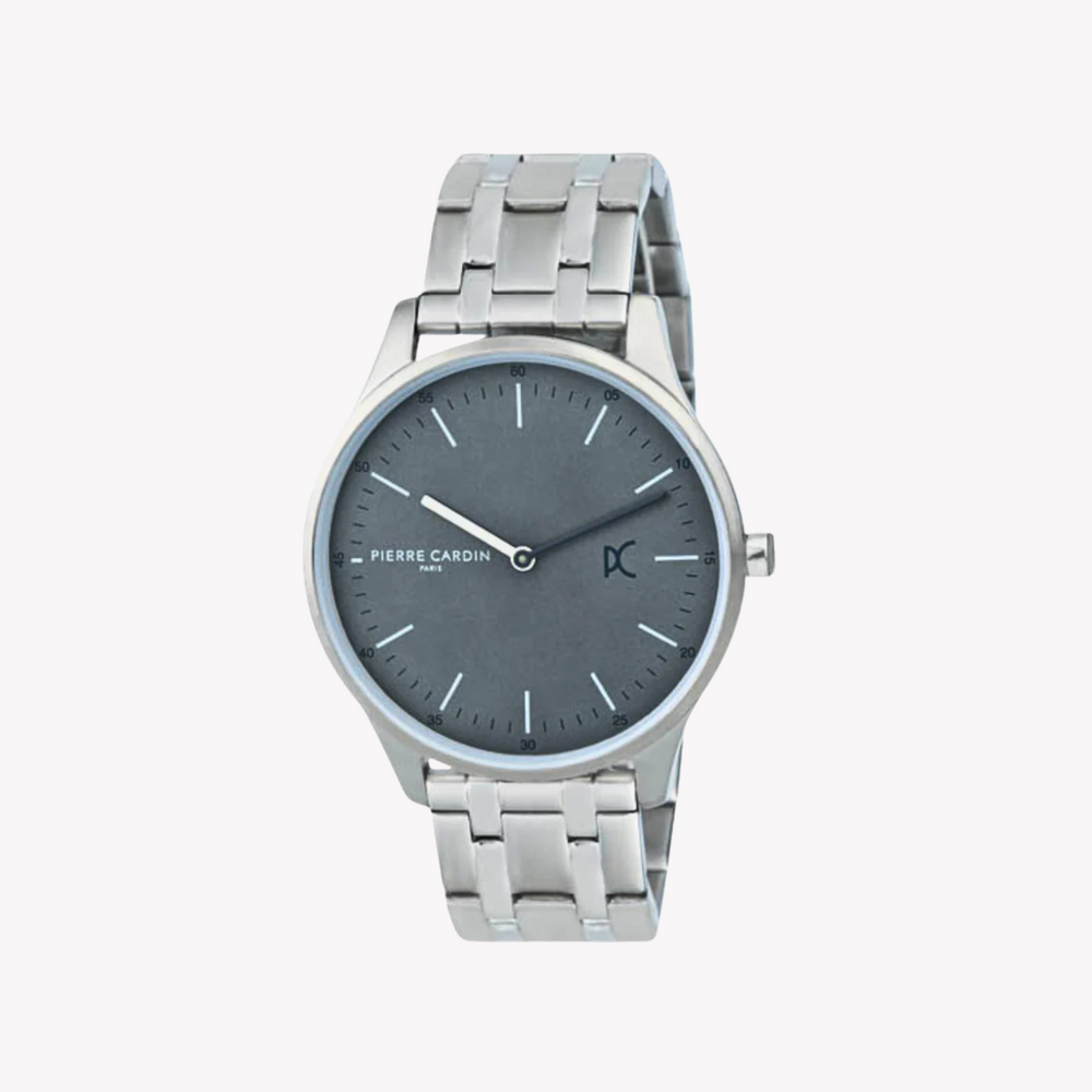 Pierre Cardin Men's Silver Stainless Steel Watch, Gray Dial | Cba.4011 by i-watch