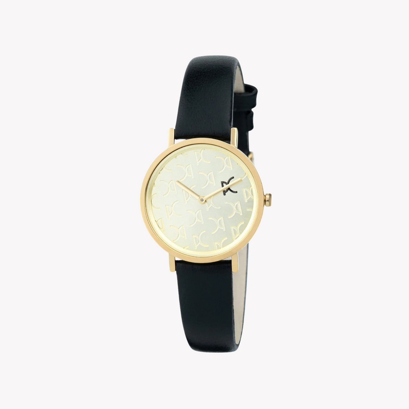 Pierre Cardin Women's Black Leather Watch, Gold Case | Cbv.1516 by i-watch