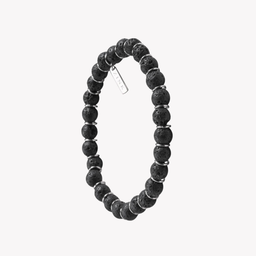 Zink Men's Black & Silver Stainless Steel Bracelet | Zjbc036bs