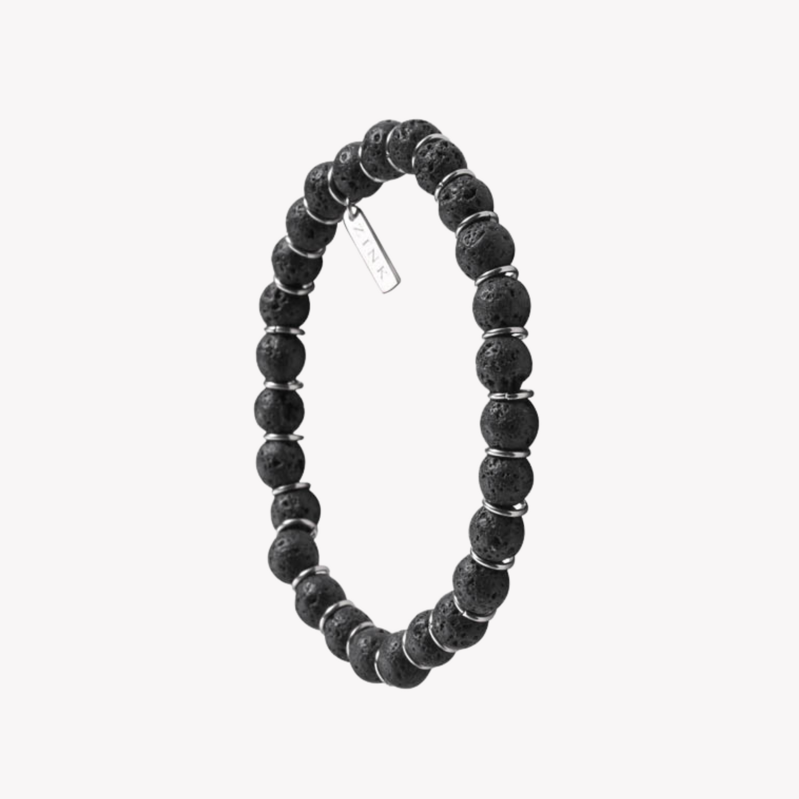 Zink Men's Black & Silver Stainless Steel Bracelet | Zjbc036bs