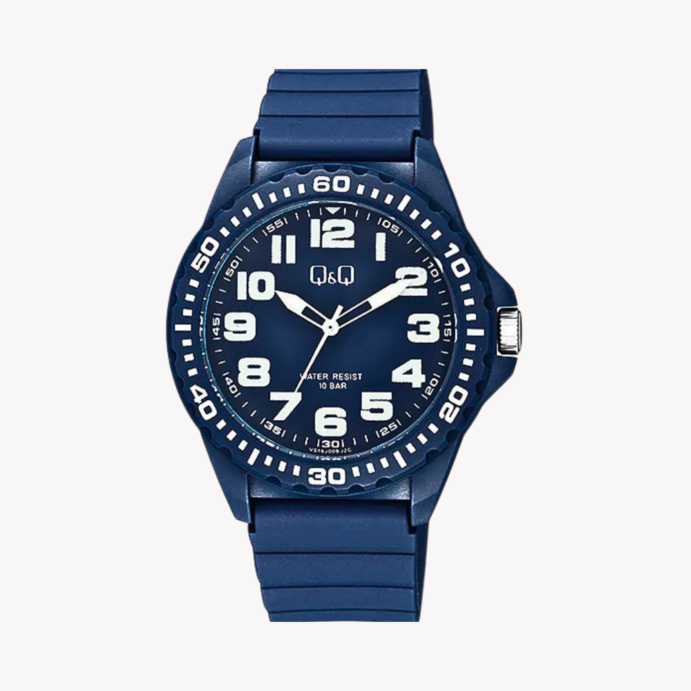Q&Q Men's Blue Men's Watch, Blue Dial | VS16J009Y