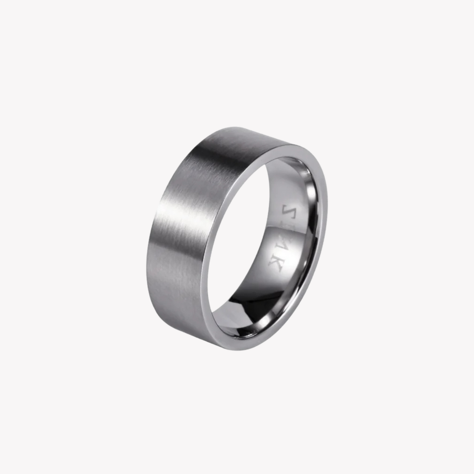 Zink Men's Silver Stainless Steel Ring | Zjrg007sp