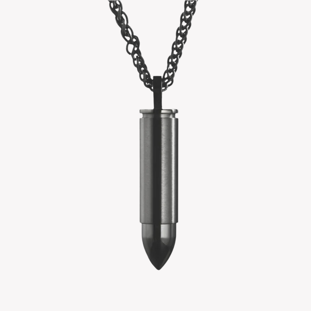 Zink Men's Black Stainless Steel Necklace | Zjpd015gn