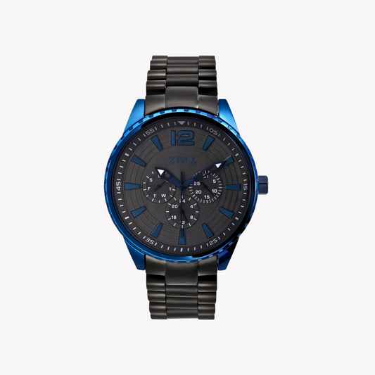 Zink Men's Blue Stainless Steel Quartz Watch | Zk131g2s-970
