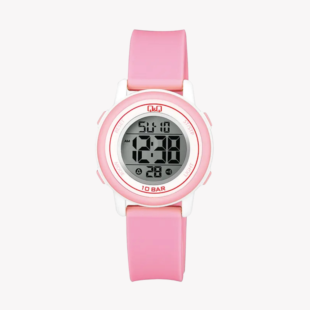 Q&Q Women's Pink Women's Watch, Grey Digital Dial | M208J004Y
