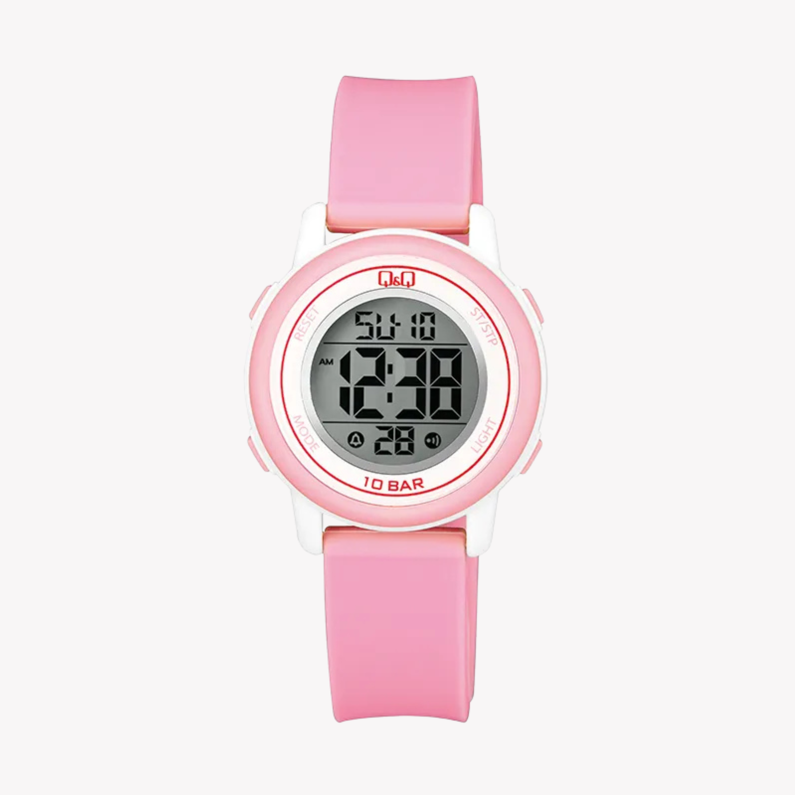 Q&Q Women's Pink Women's Watch, Grey Digital Dial | M208J004Y