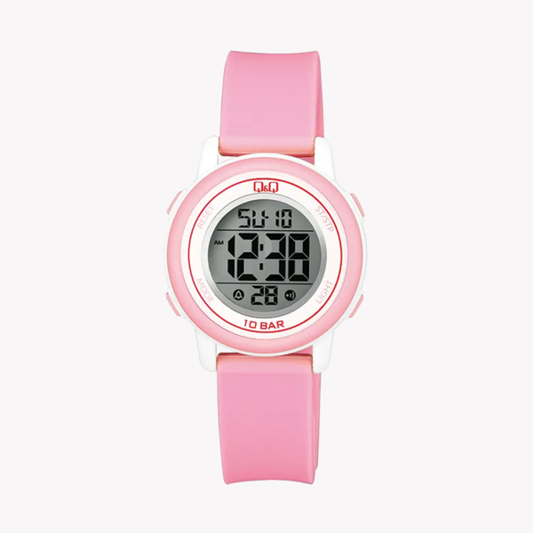 Q&Q Women's Pink Women's Watch, Grey Digital Dial | M208J004Y