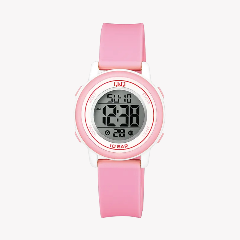 Q&Q Women's Pink Women's Watch, Grey Digital Dial | M208J004Y