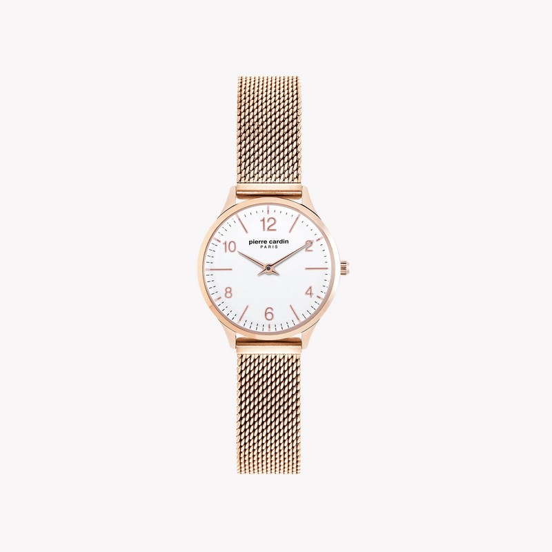 Pierre Cardin Women's Rose Gold Watch, White Dial | Pc902682f120 by i-watch