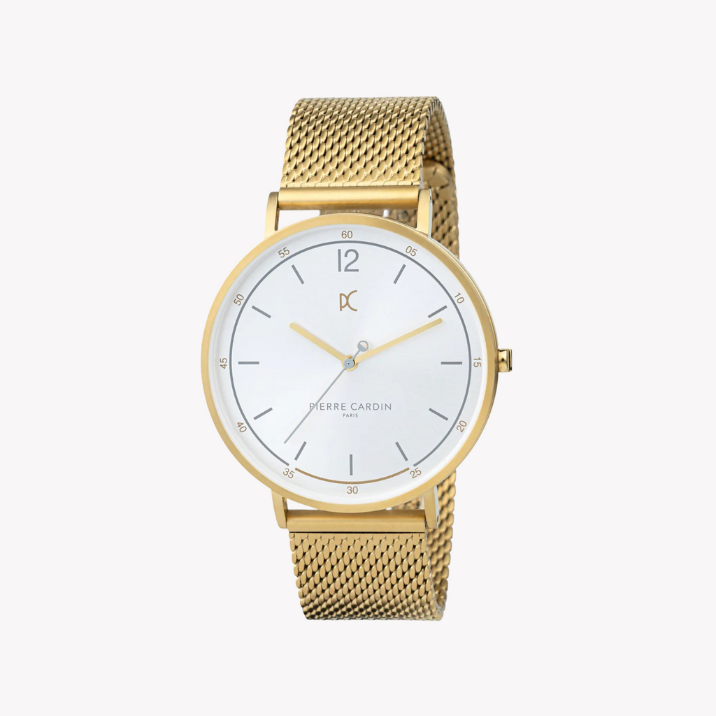 PIERRE CARDIN CBN.3014 LUXUS-HERRENUHR AUS GOLD – STILVOLLES EDELSTAHL-DESIGN