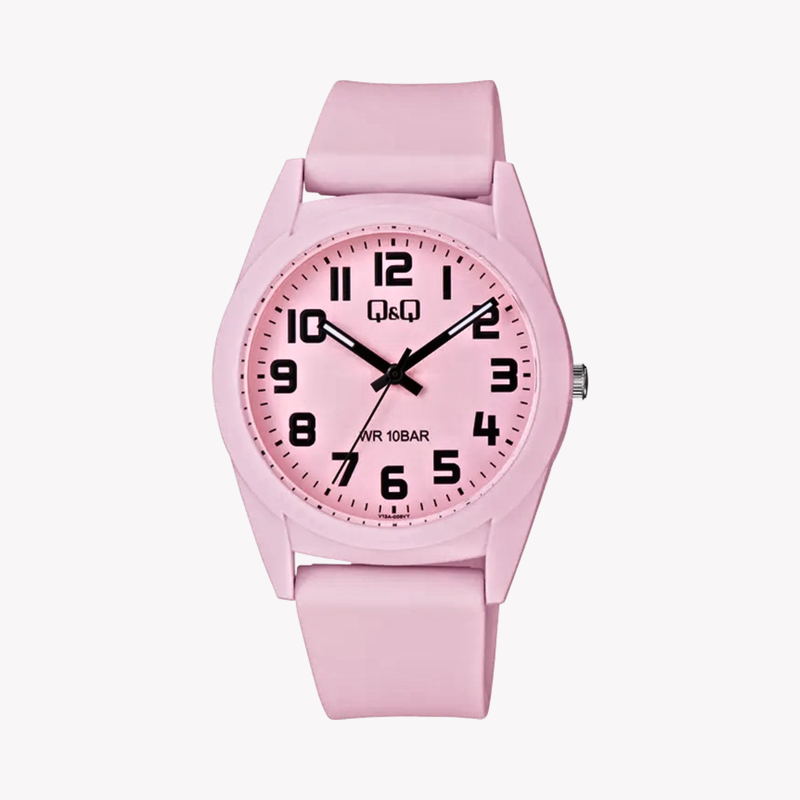 Q&Q Men's Pink Men's Watch, Pink Dial | V13AJ006Y