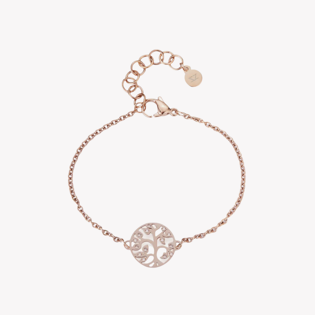 Zink Women's Rose Gold Stainless Steel Bracelet | Zfbr010rgs