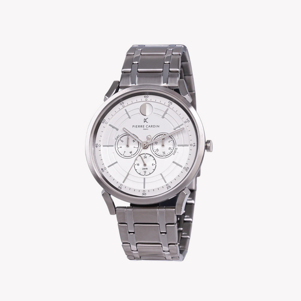 Pierre Cardin Men's Silver Watch, White Dial | Cpi.2107 by i-watch