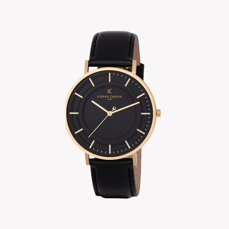 Pierre Cardin Men's Gold Watch, Black Dial | Cbn.3035 by i-watch