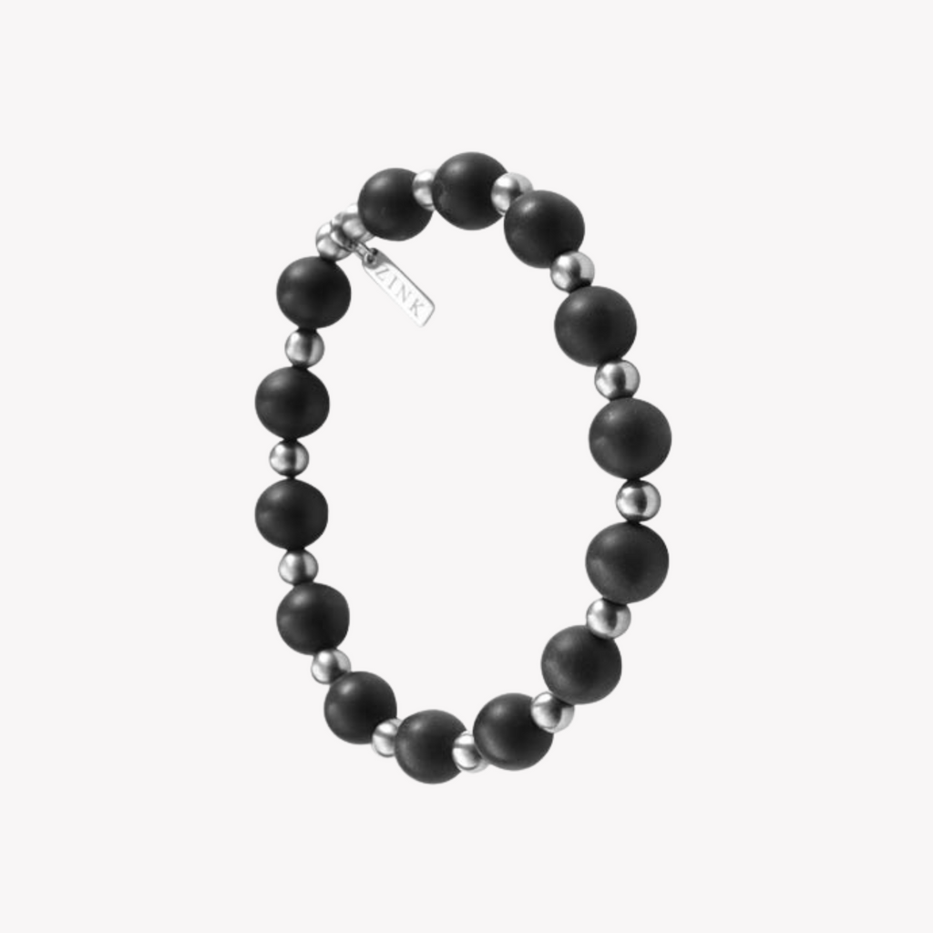 Zink Men's Black & Silver Stainless Steel Bracelet | Zjbc010bas