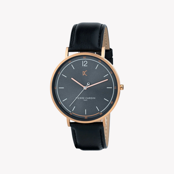 Pierre Cardin Men's Stainless Steel Rose Gold Watch, Gray Dial | Cbn.3009