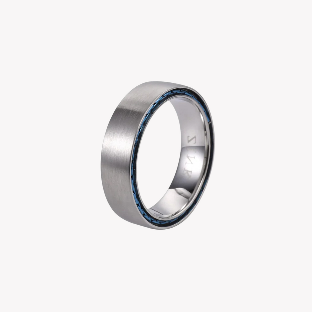 Zink Men's Silver Stainless Steel Ring | Zjrg0354