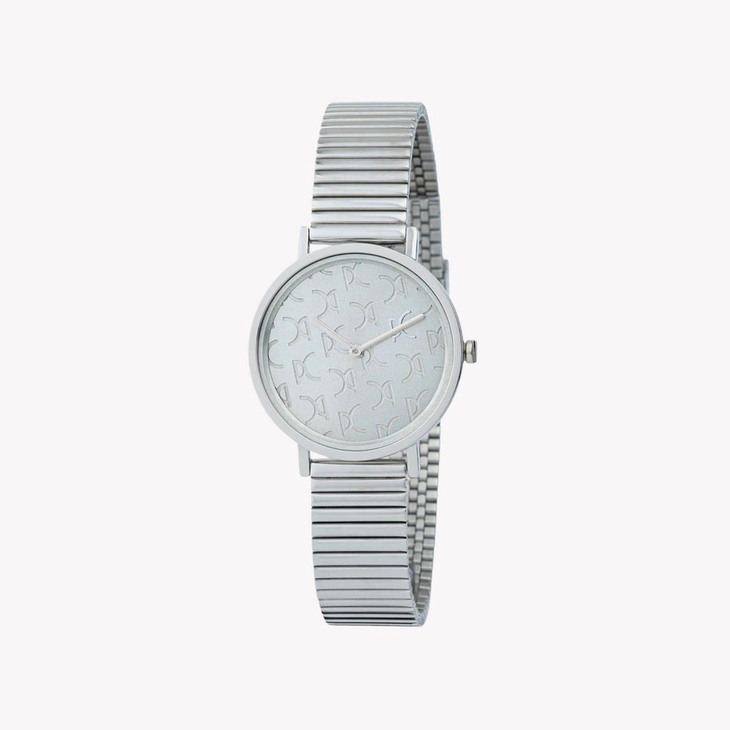 Montre pour femme PIERRE CARDIN avec boîtier en acier inoxydable argenté et bracelet en acier inoxydable argenté