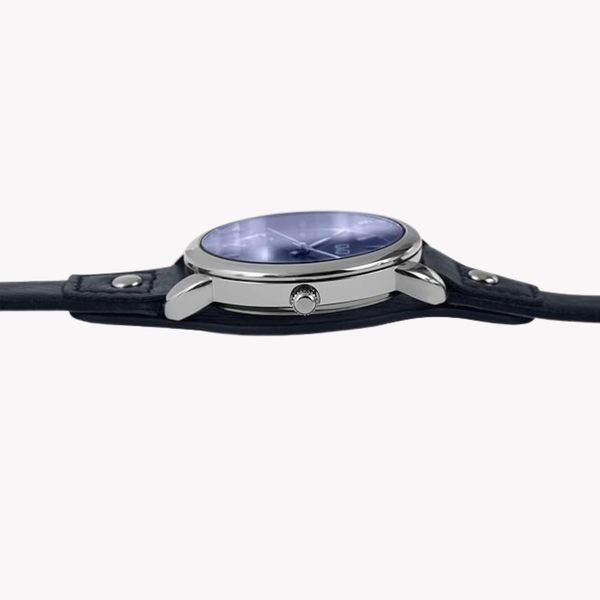 Q&Q Women's Silver & Blue Watch, Blue Dial | QB19J302Y