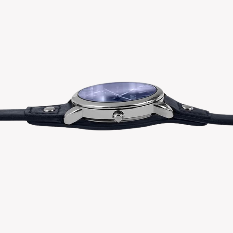 Q&Q Women's Silver & Blue Watch, Blue Dial | QB19J302Y
