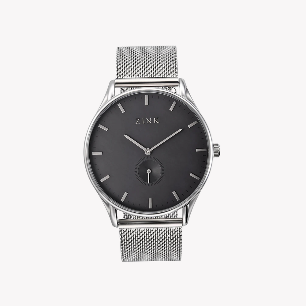 Zink Men's Stainless Steel Watch - Silver & Black | Zk130g5ms-36 by i-watch