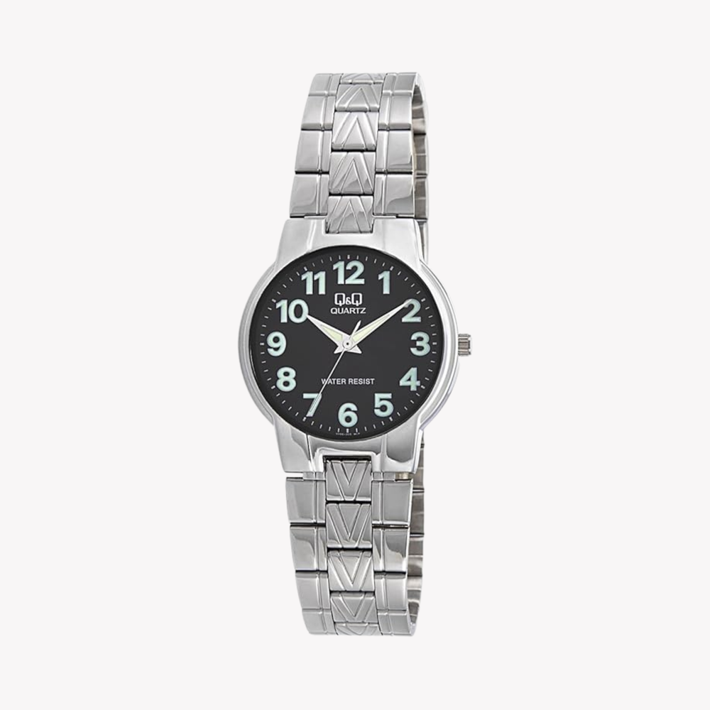 Q&Q VH96-205 Unisex Stainless Steel Quartz Watch
