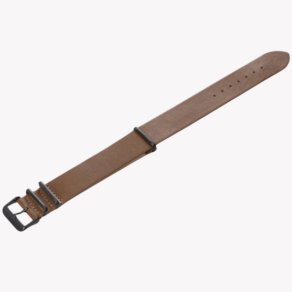 Zink Men's Leather Watch Band - Brown | Zlb001bwb