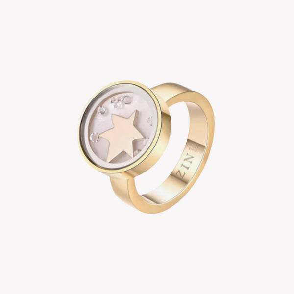 Zink Women's Gold Stainless Steel Ring | Zfrg001gs
