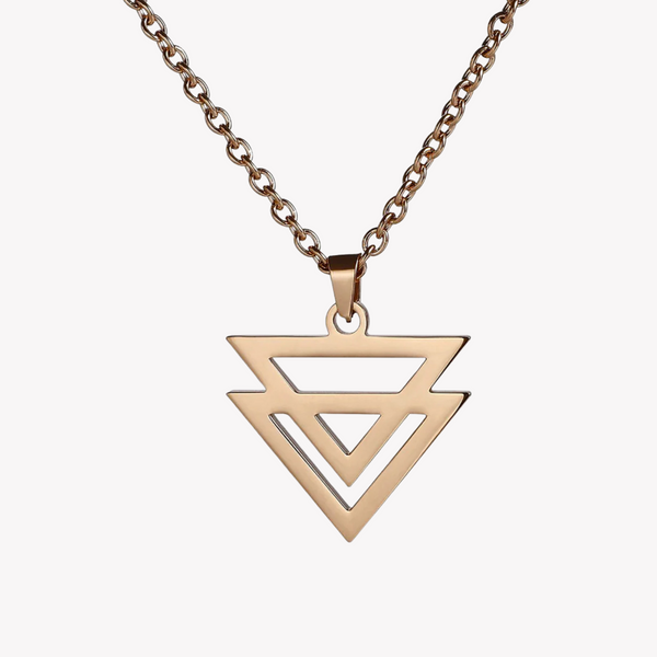 Zink Men's Rose Gold Stainless Steel Necklace | Zjpd022rg