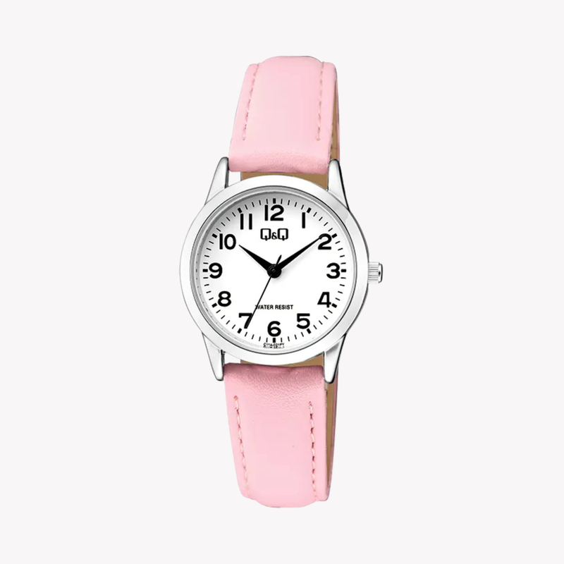Q&Q Women's Pink Watch, White Dial | C11A-021PY