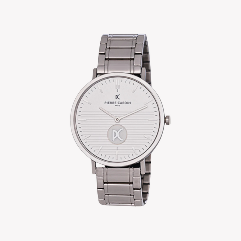 Pierre Cardin Men's Silver Metal Watch, White Dial | Cbv.1103 by i-watch