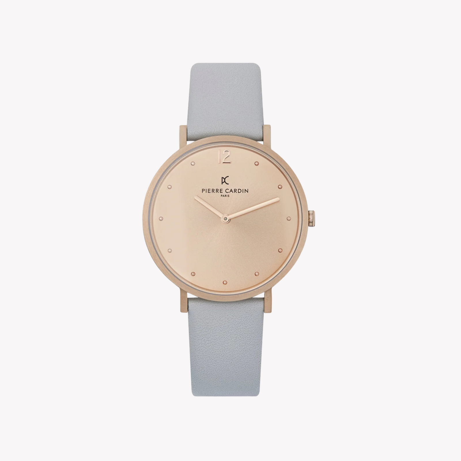 Pierre Cardin Women's Gray Leather Watch, Rose Gold Case | Cbv.1011 by i-watch