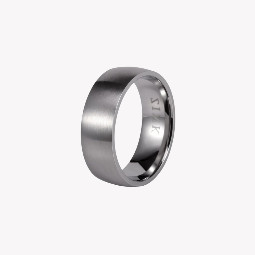 Zink Men's Silver Stainless Steel Ring | Zjrg001sp by i-watch