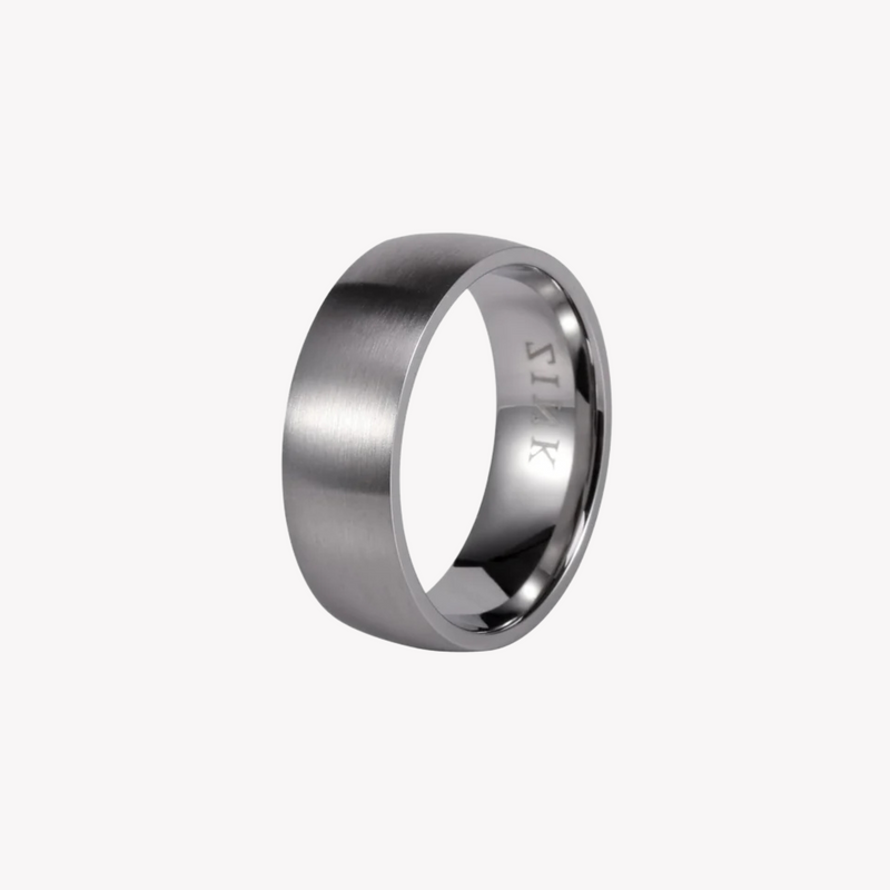 Zink Men's Silver Stainless Steel Ring | Zjrg001sp by i-watch