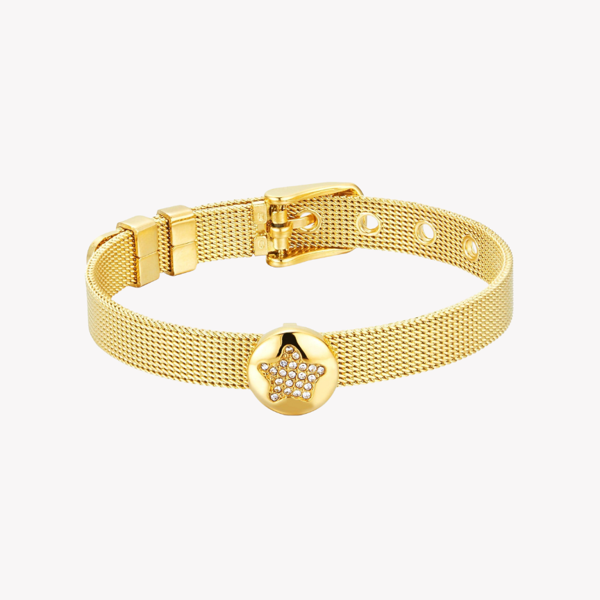 Zink Women's Gold Stainless Steel Bracelet | Zfbr001g8
