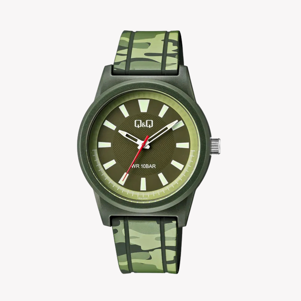 Q&Q Men's Green Men's Watch, Green Dial | V35A-003VY